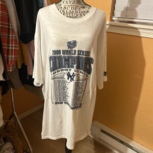 Vtg Y2K 2000 Yankees World Series Tee XL Puma